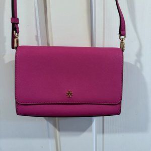 Tory Burch Emerson Combo Crossbody Women's Bag - Hot Pink